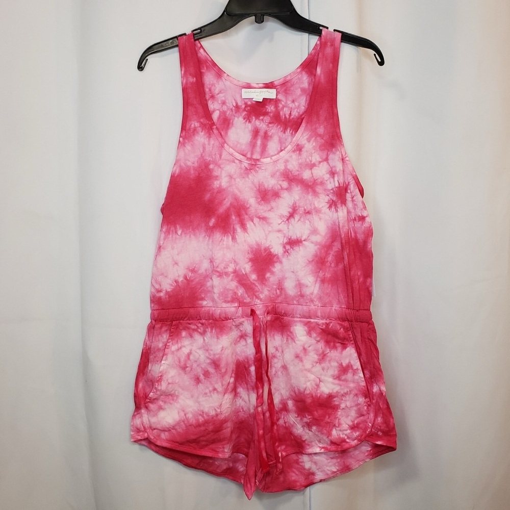 Spiritual Gangster Pink Tie-Dye Romper NWT